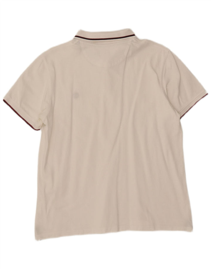 TIMBERLAND Polo Slim Fit Homme Blanc Large