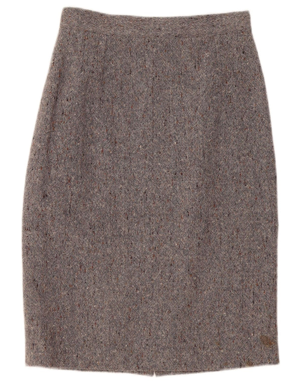 jupe crayon femme vintage Medium W30 Gris Moucheté