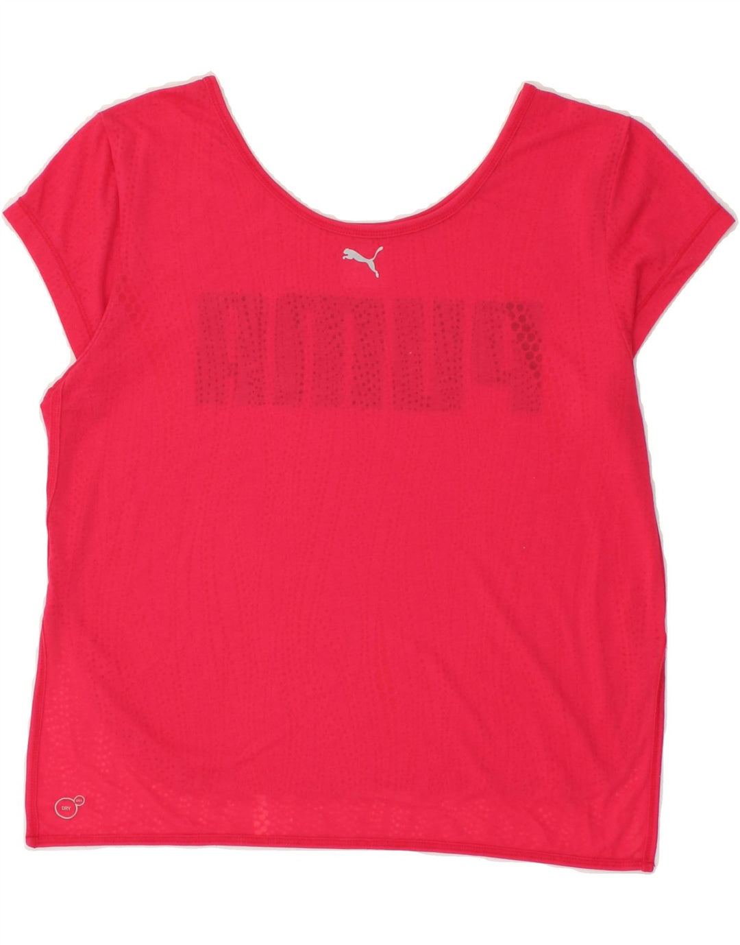PUMA Womens Graphic T-Shirt Top UK 14 Medium  Pink Vintage Puma and Second-Hand Puma from Messina Hembry 
