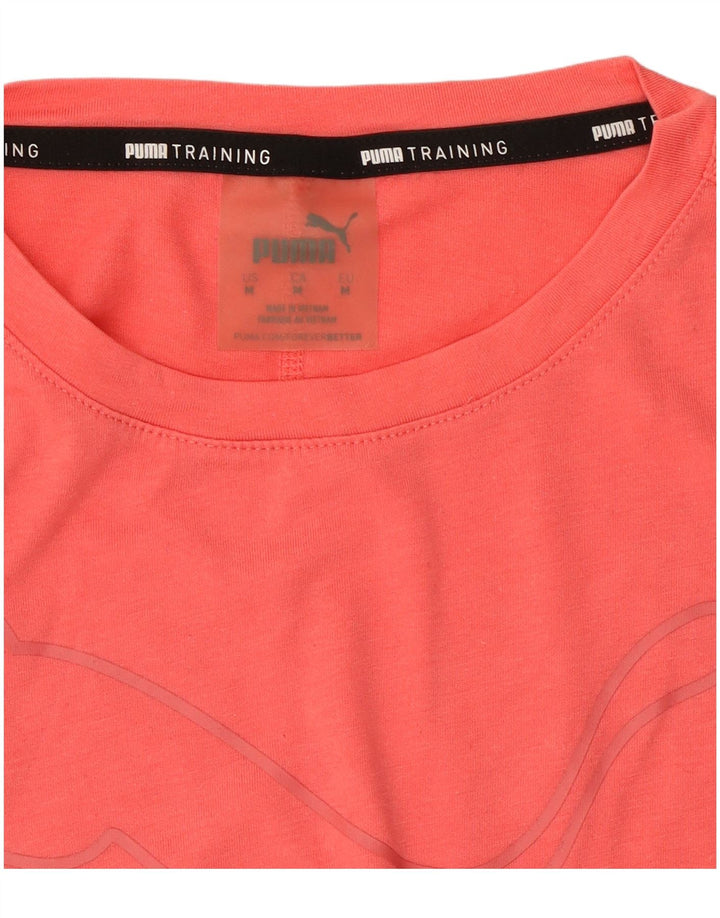 Puma T-Shirt Femme UK 14 Rose Moyen