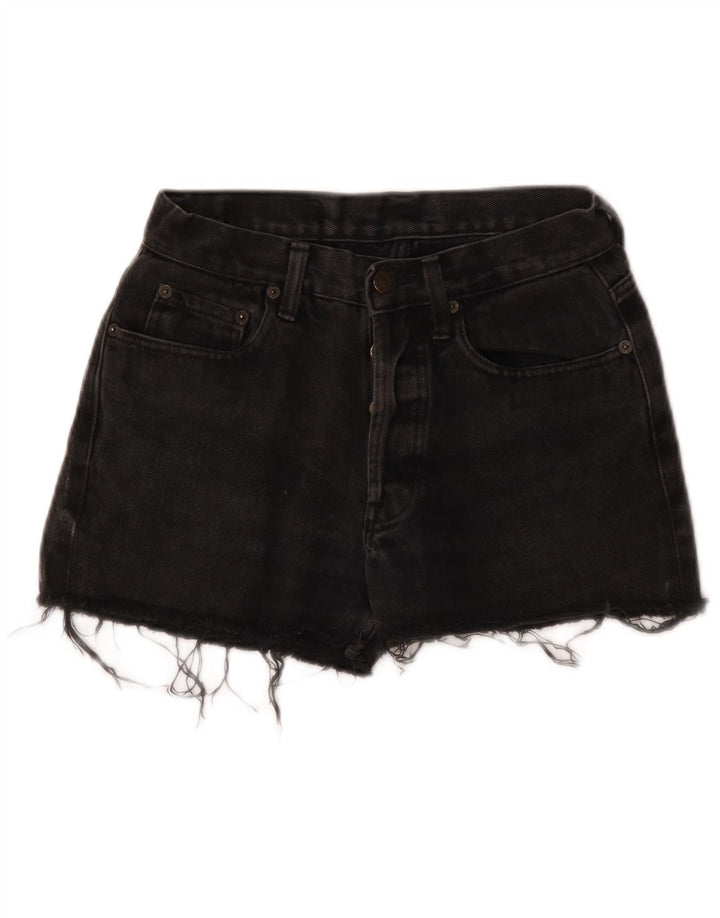 Levi's 501 Denim Hot Pants W29 Femme Noir Moyen Coton