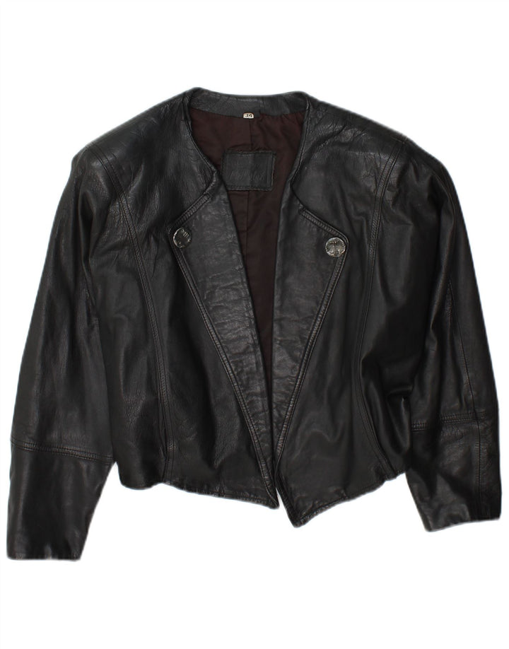 Jean Pierre Veste ouverte surdimensionnée pour femme EU 34 XS Noir