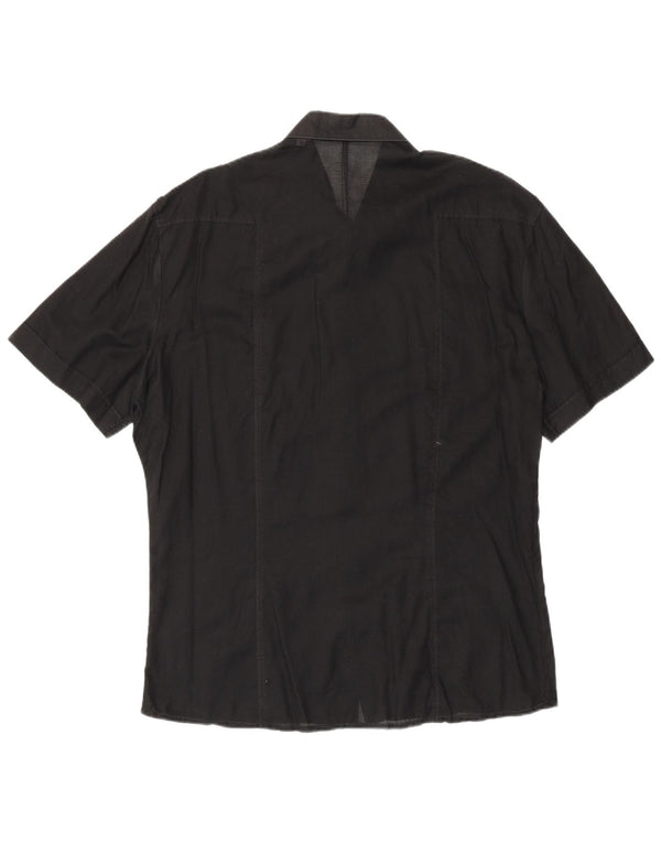 Energie Chemise militaire à manches courtes pour homme XL Noir