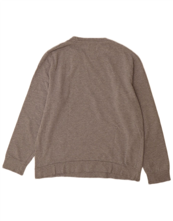 Guess Sweat-shirt graphique pour homme UK 40 Gris moyen Coton