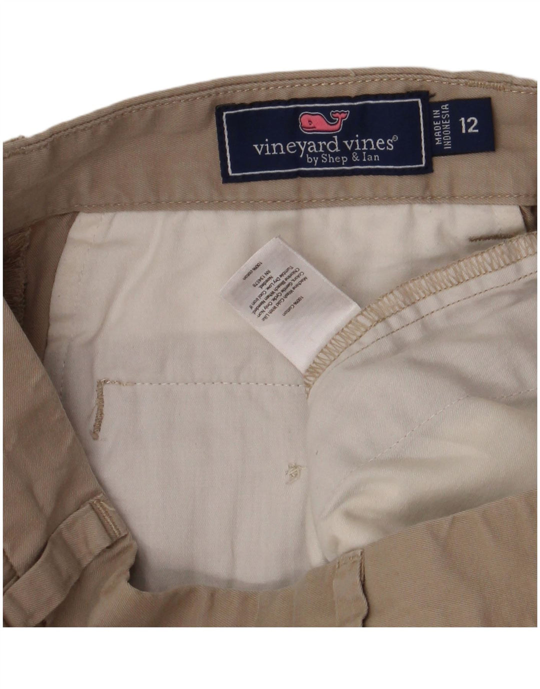 VINEYARD VINES Short Chino Garçon 11-12 ans W25 Coton Beige