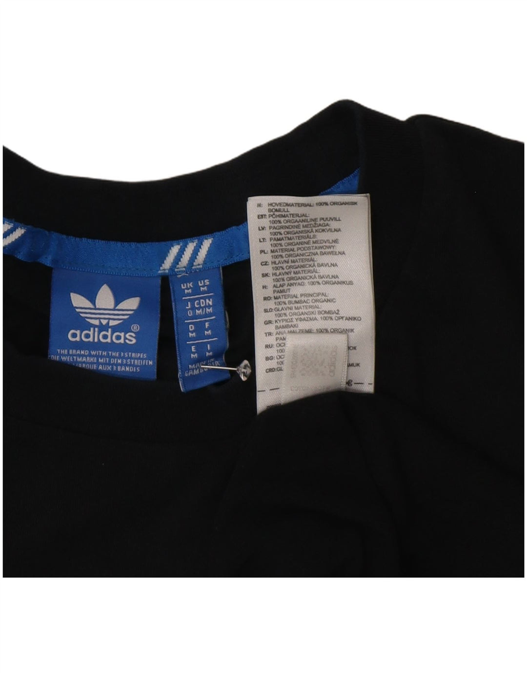 Adidas T-shirt graphique pour homme en coton noir moyen