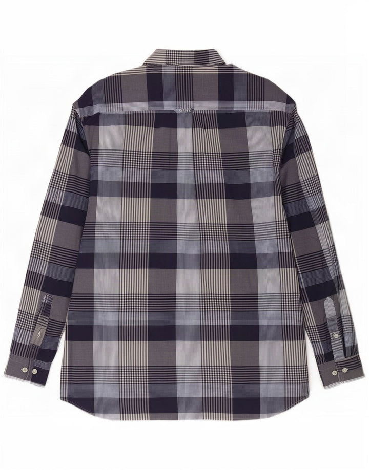 Gant Chemise Regular Fit XL Bleu Marine à Carreaux Coton