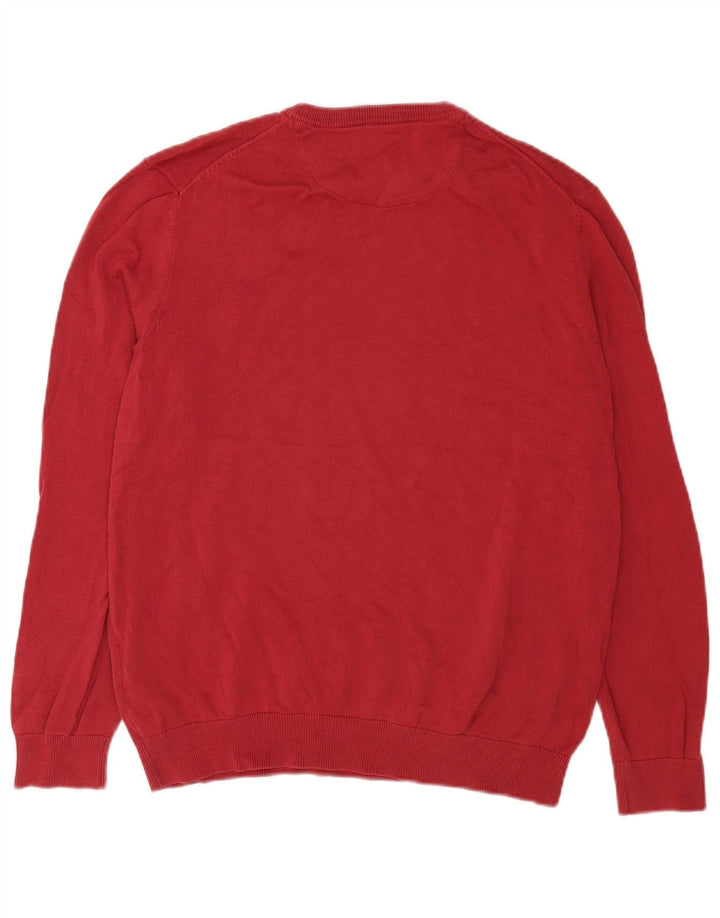Timberland Pull à col rond pour homme en coton rouge Large