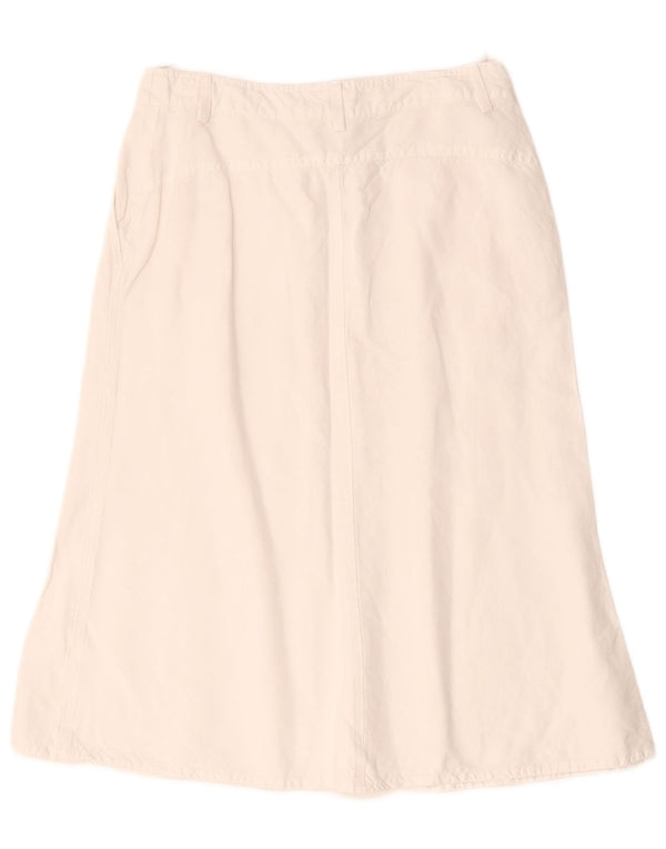 Marella Jupe trapèze pour femme UK 10 Small W28 Lin blanc