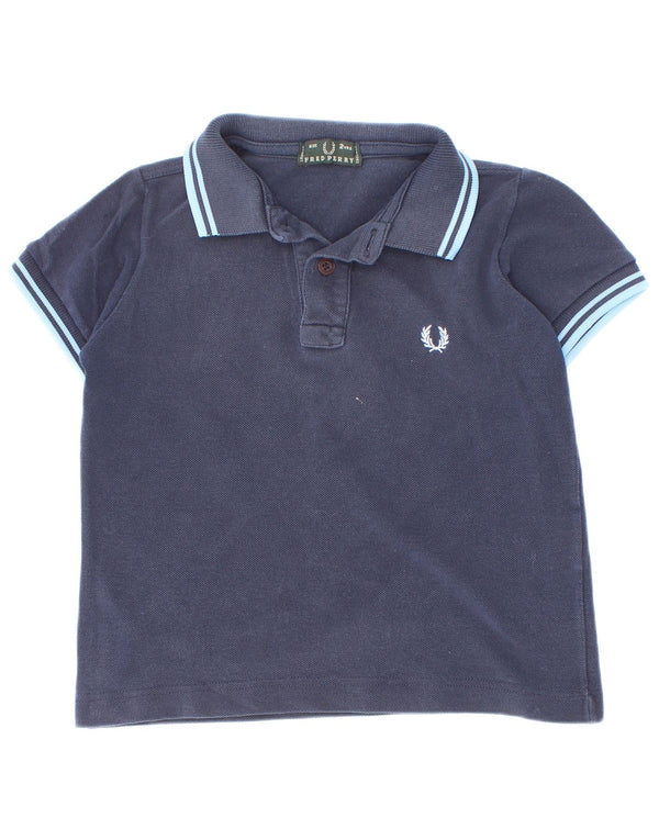 Fred Perry Polo bébé garçon 18-24 mois en coton rayé bleu marine
