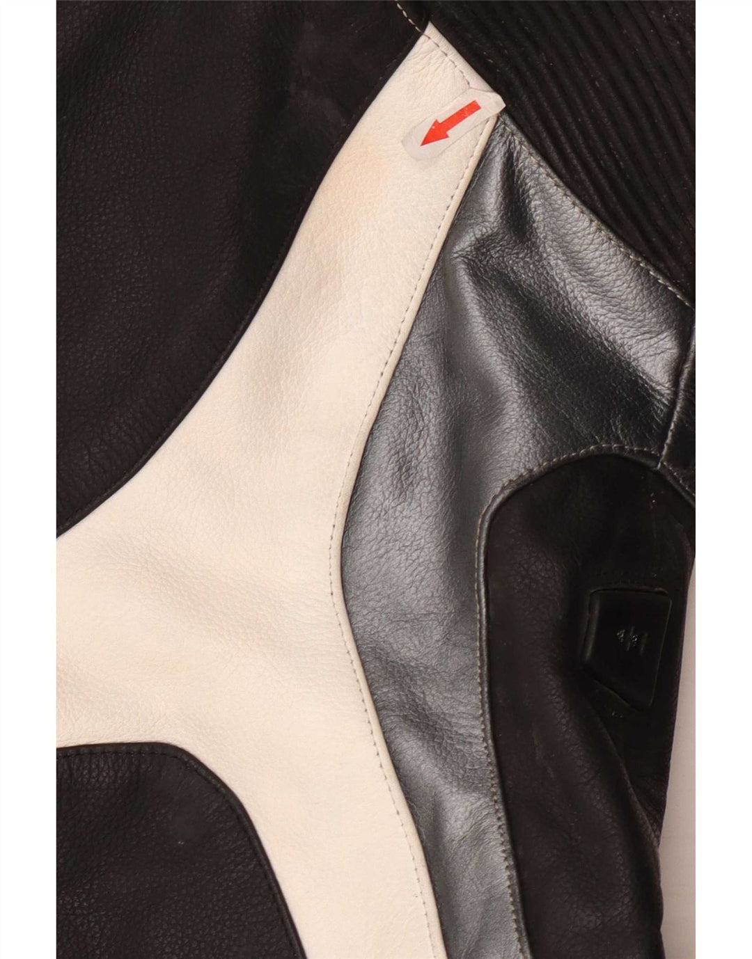 Giudici Veste de course graphique pour homme UK 36 Petit cuir color block noir
