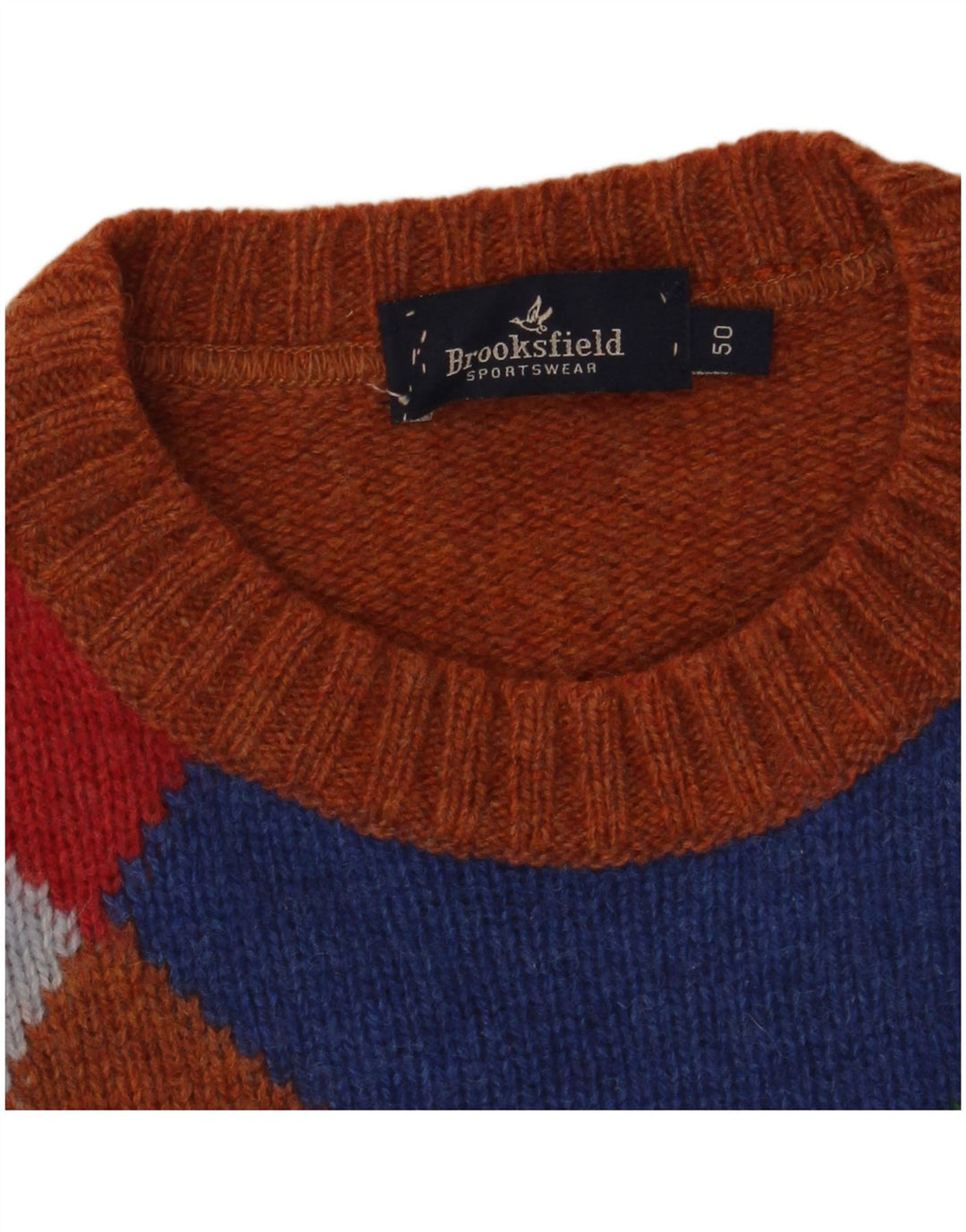 BROOKSFIELD Pull à col rond pour homme IT 50 Marron moyen
