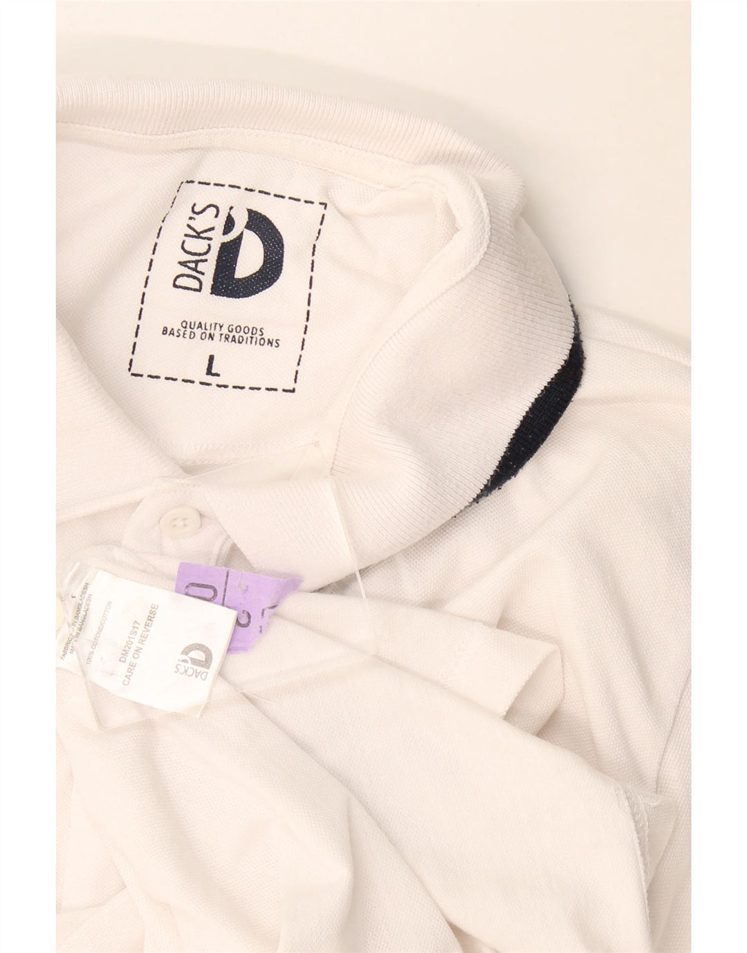Dack's Polo Homme Grand Blanc Coton
