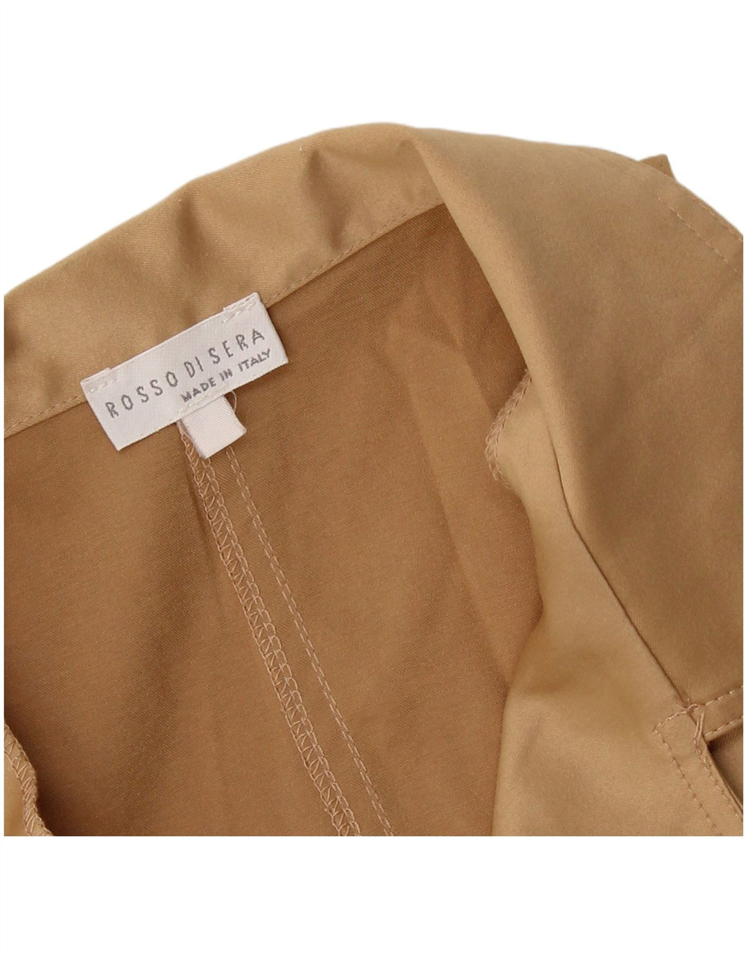 Rossodisera Robe chemise sans manches pour femme UK 12 Beige moyen