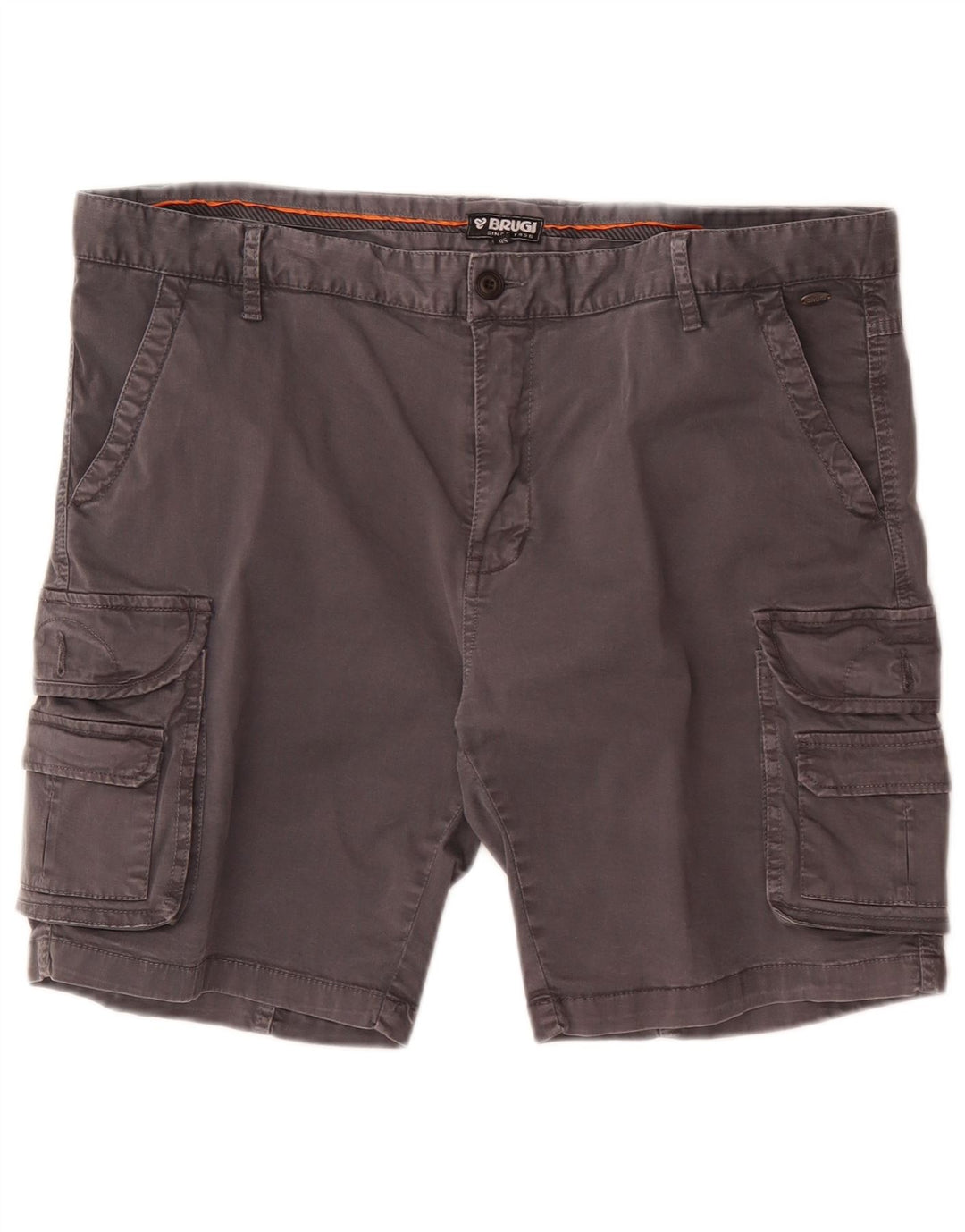 Brugi Short Cargo Homme IT 56 3XL W50 Gris Coton