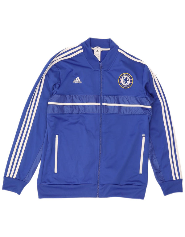 Adidas Hommes Chelsea FC Graphique Survêtement Top Veste Grand Bleu Polyester