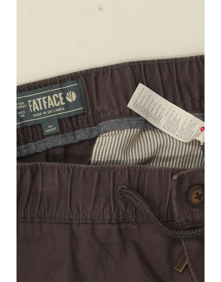 Fat Face Pantalon Cargo Joggers Homme W34 L29 Gris Coton
