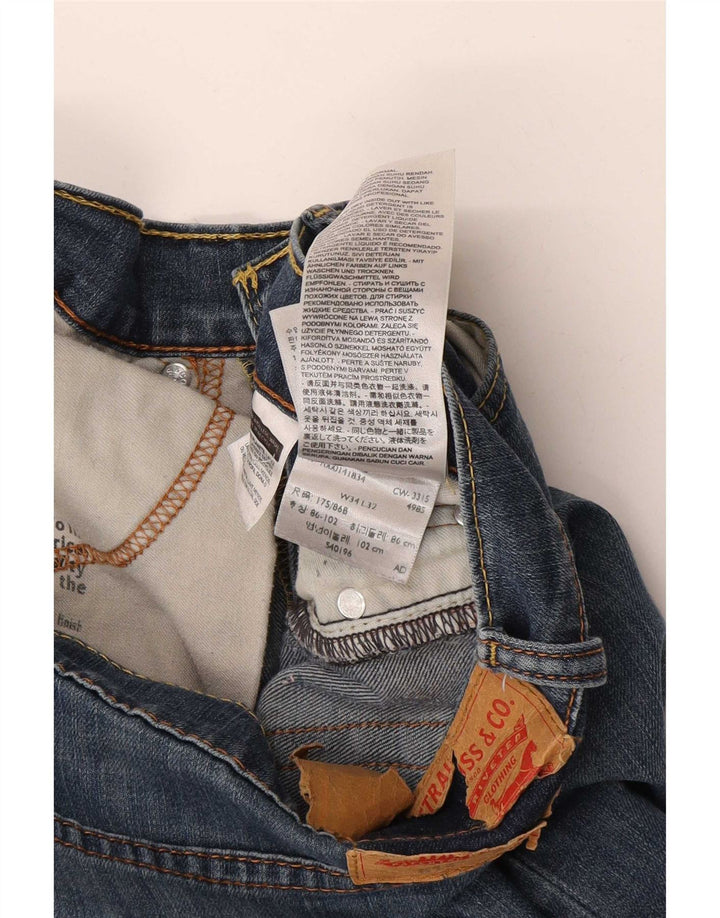 Levi's Jean Droit 514 Homme Bleu W34 L32 Coton