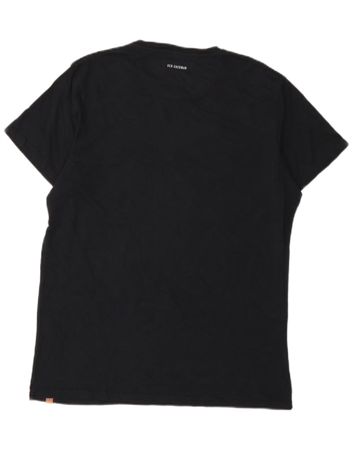 Ben Sherman T-shirt graphique pour homme en coton noir