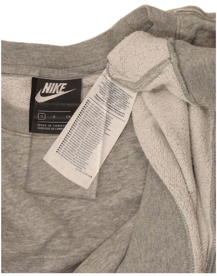 NIKE Sweat-shirt pour hommes, petit, gris, coton