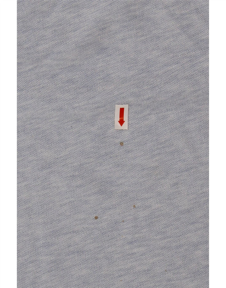 Lacoste Polo coupe classique pour homme taille 4 en coton moucheté bleu moyen