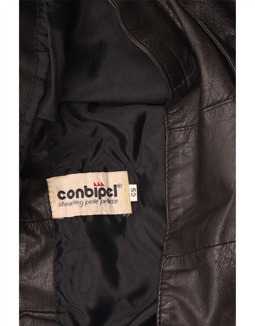 Conbipel Gilet en Cuir Homme IT 52 Large Noir