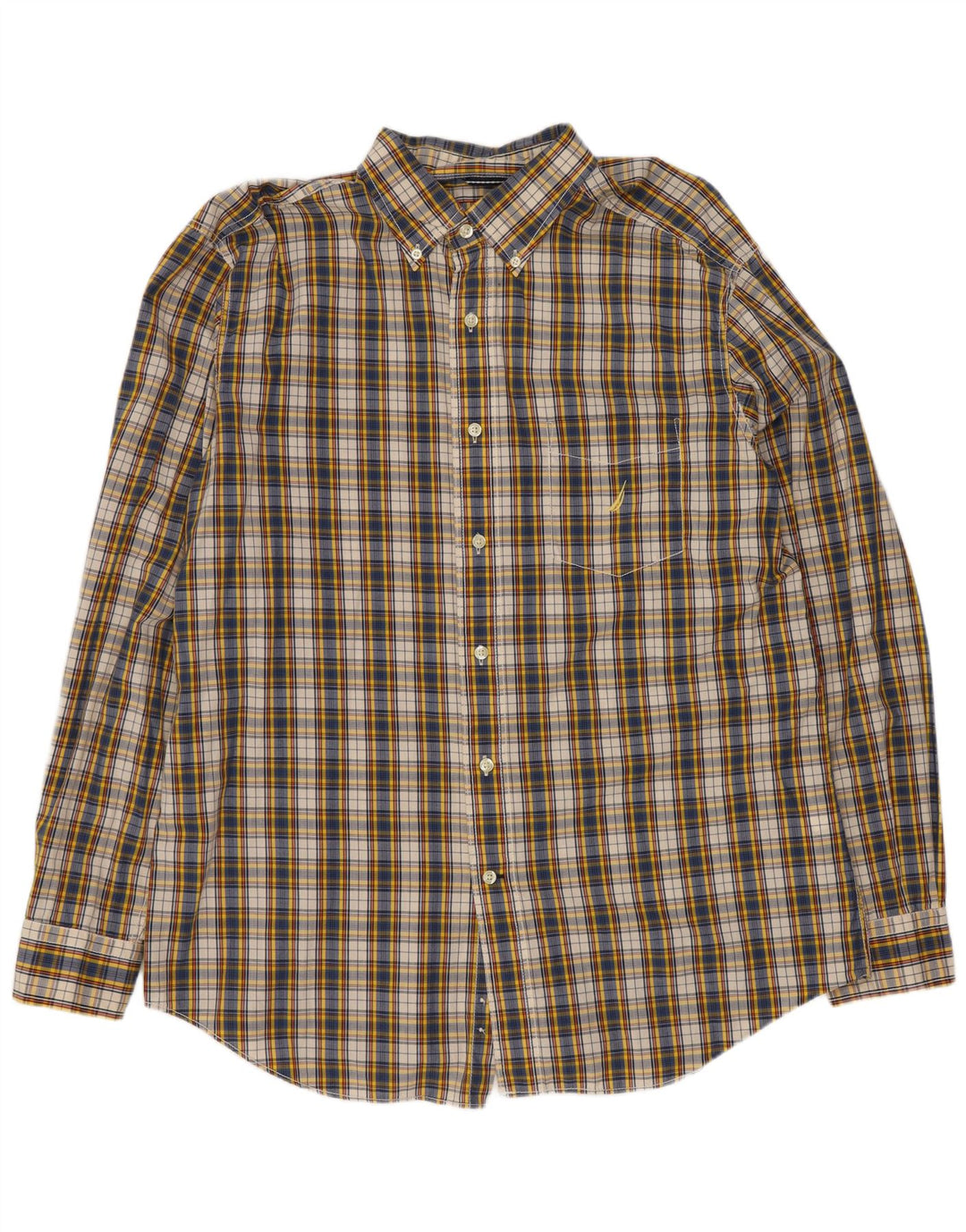 Nautica Chemise Homme Grand Carreau Multicolore Coton