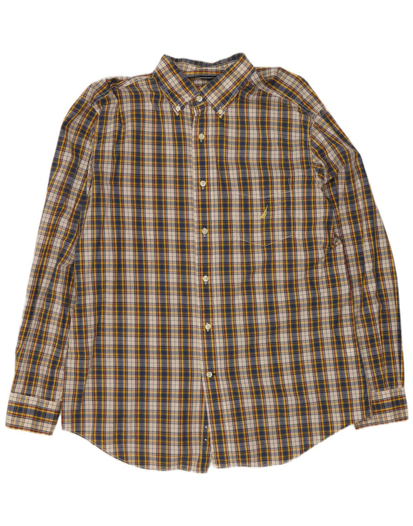 Nautica Chemise Homme Grand Carreau Multicolore Coton