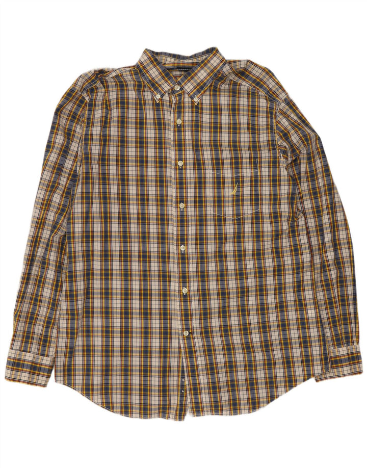 Nautica Chemise Homme Grand Carreau Multicolore Coton