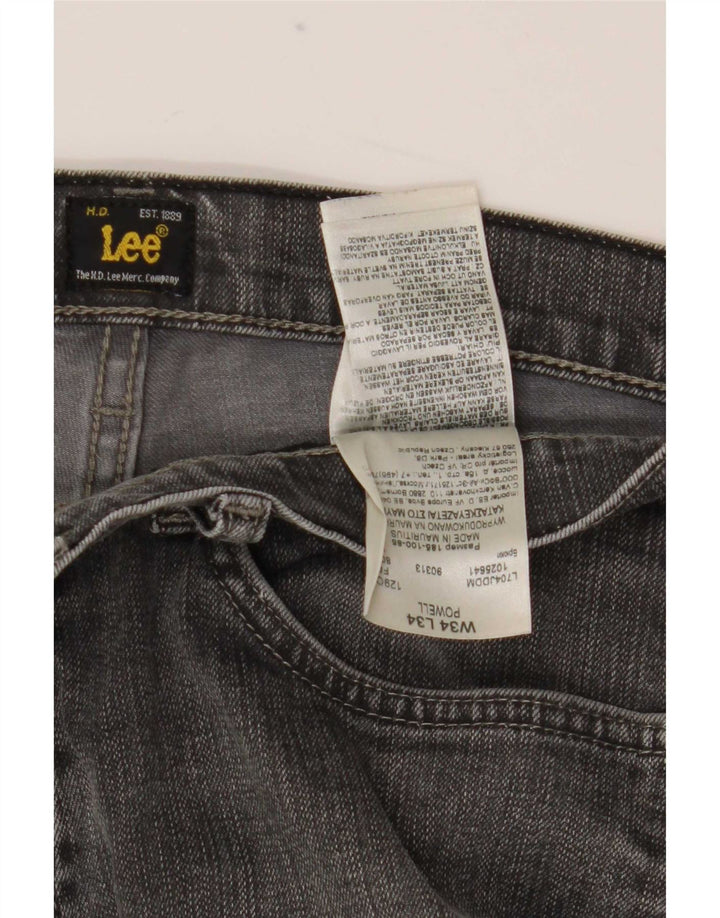 Lee Jean Droit Powell Homme W34 L30 Gris Coton