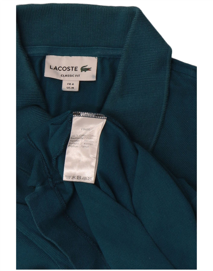 Lacoste Polo coupe classique pour homme taille 4 bleu moyen en coton
