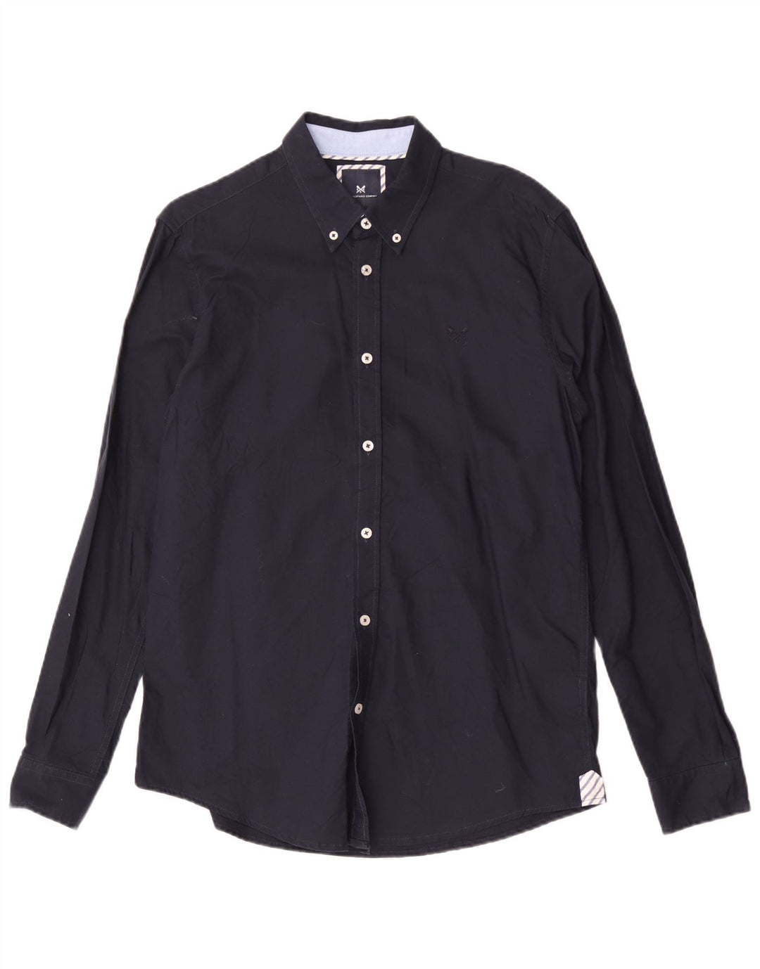 Crew Clothing Chemise Slim Fit Homme Bleu Marine Moyen Coton