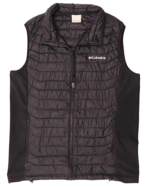COLUMBIA Gilet rembourré pour homme UK 40 Large Noir Nylon