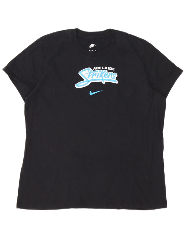 Nike Hommes Adelaide Strikers T-Shirt Graphique Haut XL Noir Coton
