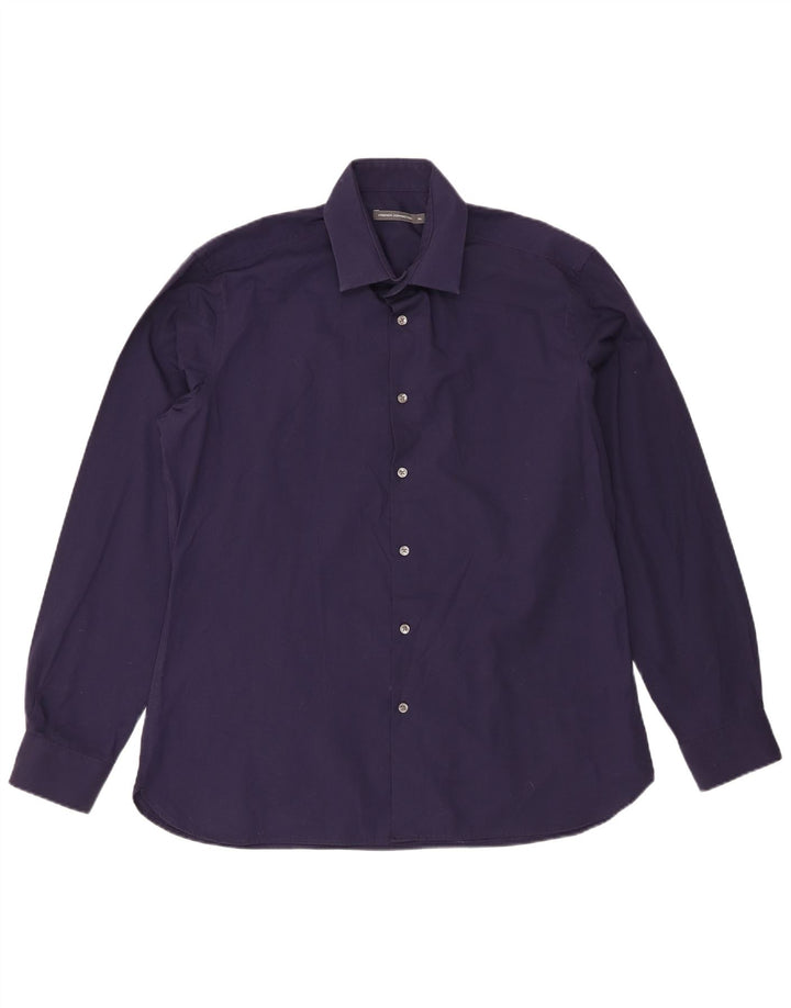 French Connection Chemise Homme XL Bleu Marine Coton