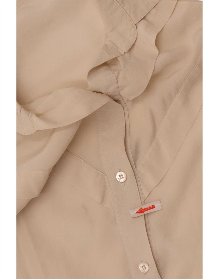 Chemisier chemise femme vintage IT 40 petit blanc cassé