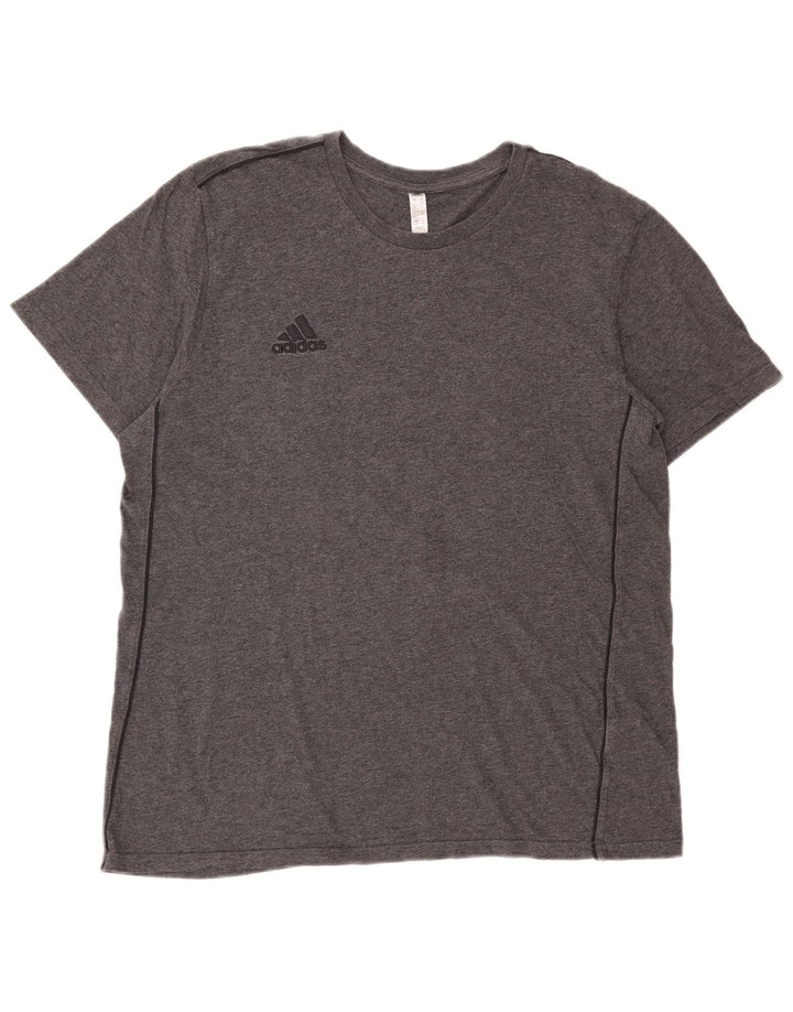 Adidas T-Shirt Homme Haut Large Gris Coton
