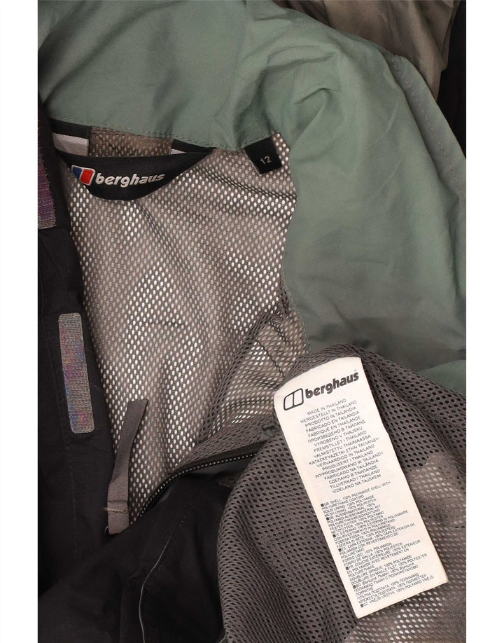 Berghaus Veste de Pluie à Capuche Garçon 11-12 Ans Noir Polyamide