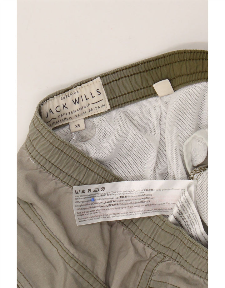 Jack Wills Short de Bain XS Kaki Polyamide Homme