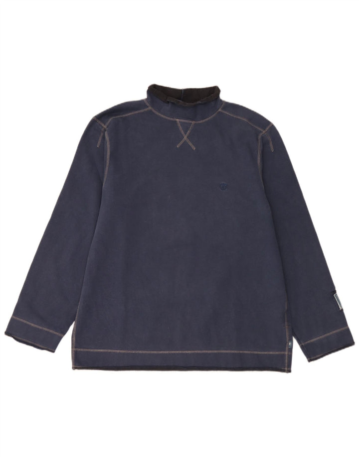Fat Face Top Homme Manches Longues Bleu Marine Moyen Coton