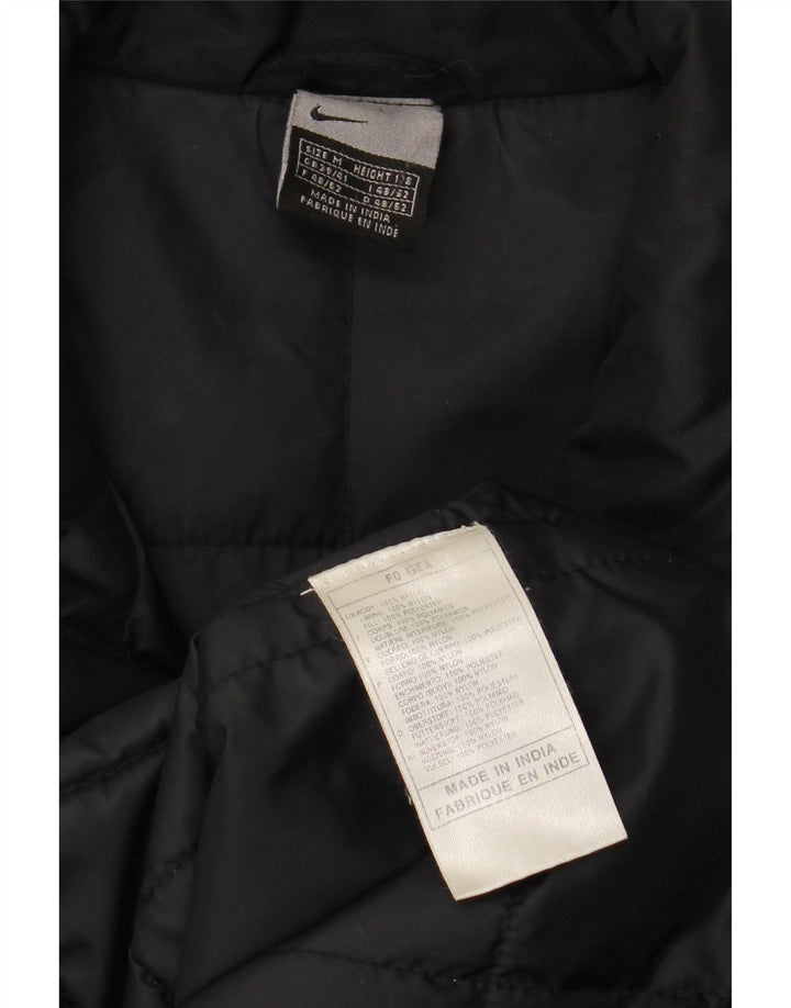 NIKE Veste matelassée graphique pour hommes UK 39/41 Nylon noir moyen