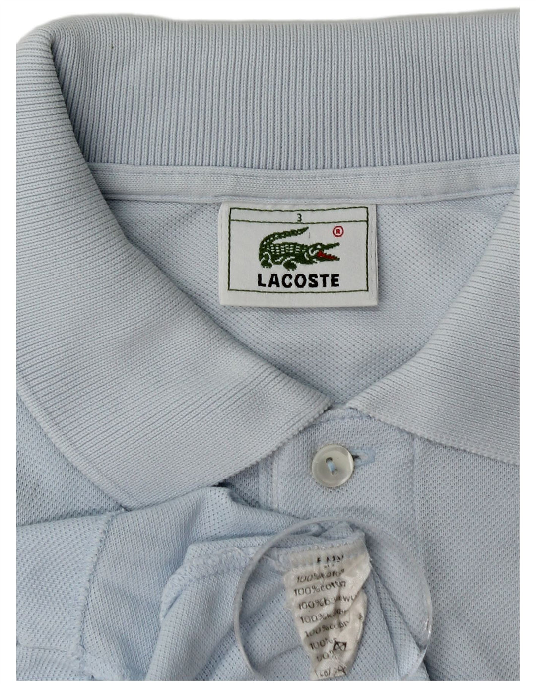 Lacoste Polo Homme Taille 3 Petit Bleu Coton