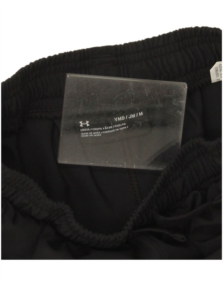 Under Armour Short de Sport Garçon 9-10 ans Noir Moyen Polyester
