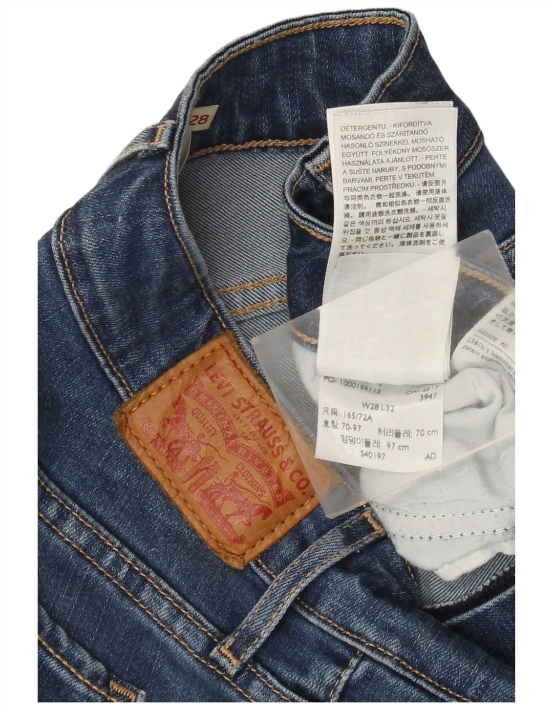 Levi's Jean Slim Femme W28 L28 Bleu Lyocell