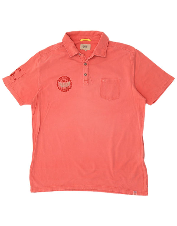 Camel Active Polo Graphique Homme 2XL Rose