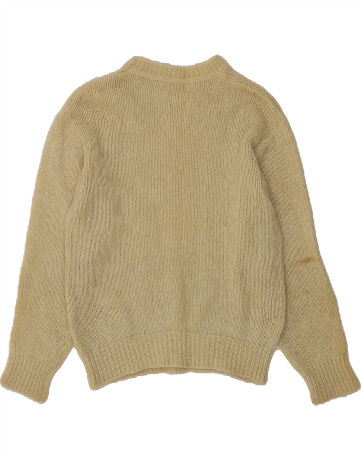 VINTAGE Womens Boat Neck Jumper Sweater IT 46 Large Off White Vintage Vintage and Second-Hand Vintage from Messina Hembry 