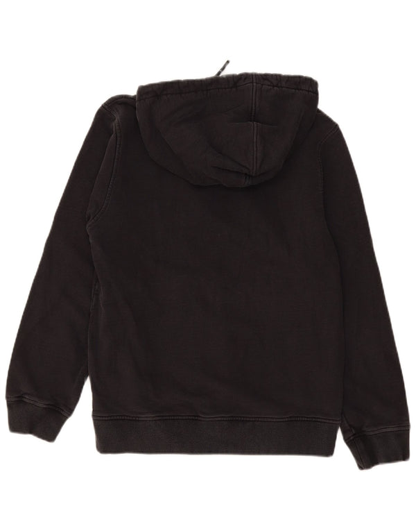 K-Way Pull à capuche zippé pour homme en coton noir moyen