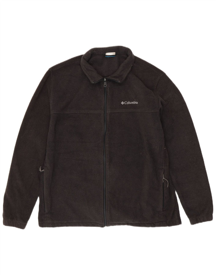 COLUMBIA Veste Polaire Homme UK 42 XL Noir Polyester