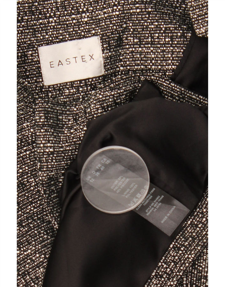 Eastex Veste Blazer 1 Bouton pour Femme UK 12 Polyester Moucheté Gris Moyen