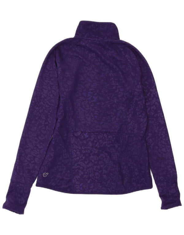 PUMA Veste de survêtement pour femme UK 44 Large Violet Animal Print Polyester